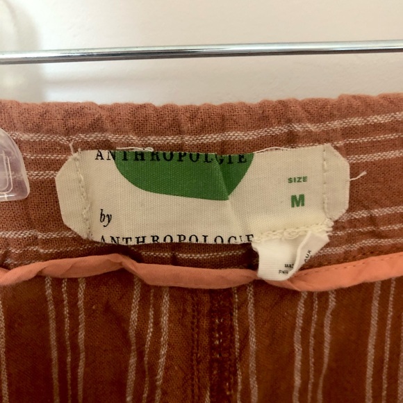 Anthropologie | Seashore Terracotta High Rise Linen Blend Pants - Picture 5 of 5